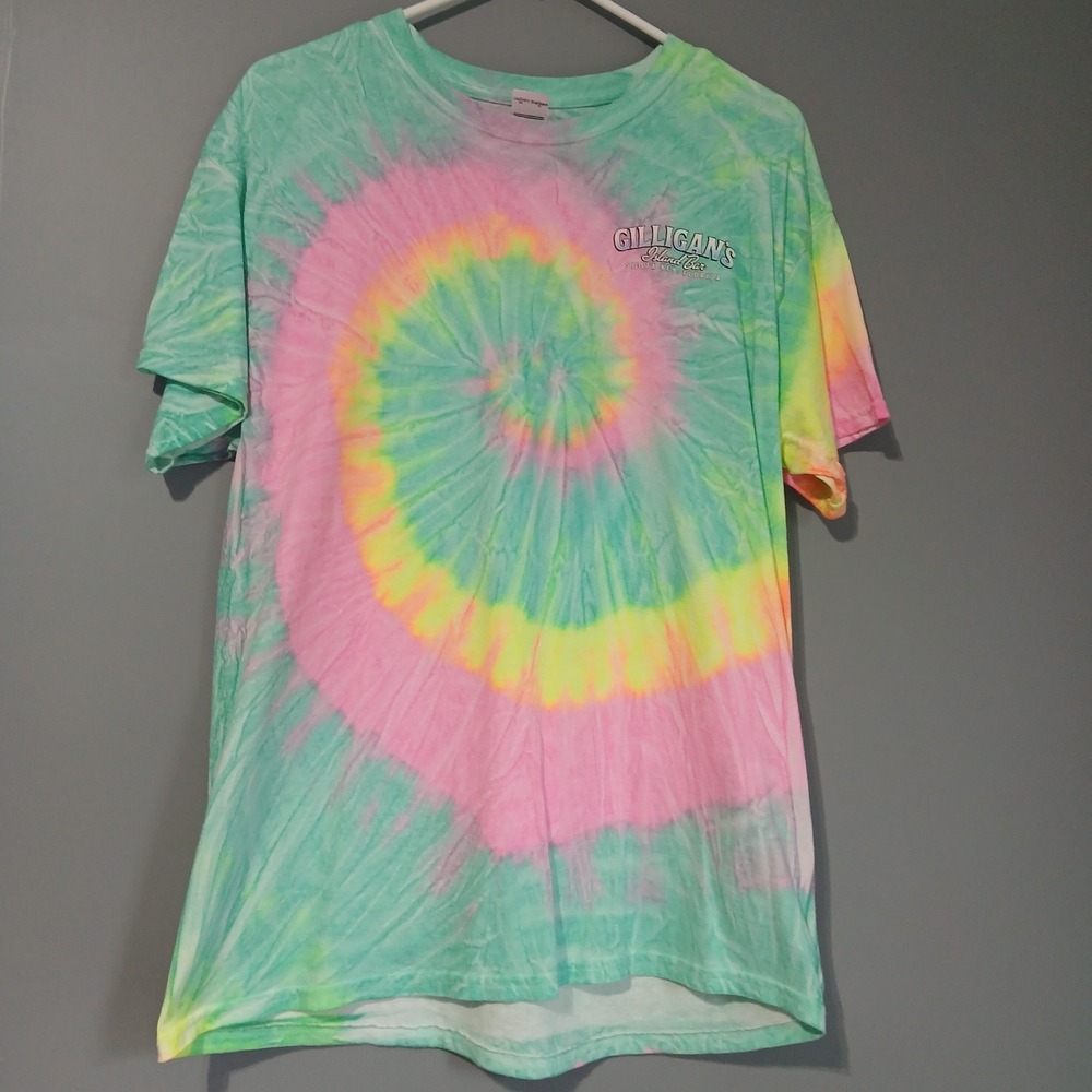 Gilligans Island Bar Florida Large Tie Dye Soft Colorful 100% Cotton